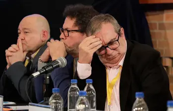 Rodrigo Londoño, último comandante de las Farc y ahora líder del partido Comunes, es unos de los 7 sentenciados. FOTO CORTESÍA JEP 