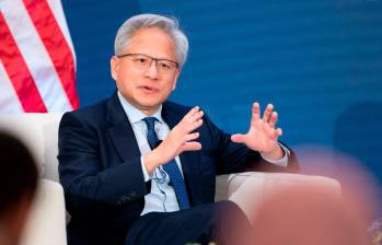 Jensen Huang, CEO de Nvidia, se acerca a una fortuna de US$200.000 millones impulsado por el avance de las acciones de la compañía. FOTO GETTY. 