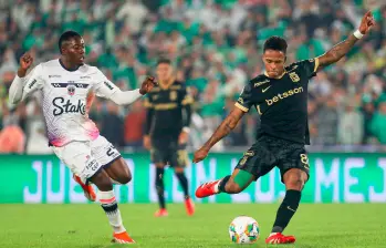 Imágenes del último partido entre Nacional y Fortaleza, que terminó en goleada 5-1 a favor del conjunto verdolaga. FOTO COLPRENSA