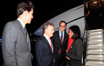 La presidenta interina de Venezuela, Delcy Rodríguez, en su llegada a Nueva York la madrugada de este 21 de septiembre. FOTO CORTESÍA @DELCYRODRIGUEZV
