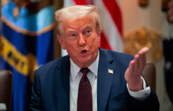 El presidente de Estados Unidos, Donald Trump, anunció que no bajará la guardia en su ofensiva contra el narcotráfico en las aguas del Caribe, cerca de Venezuela. FOTO: GETTY
