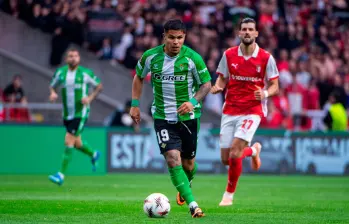 Juan Camilo “Cucho” Hernández acumula 12 goles y 3 asistencias en 32 partidos con Betis esta temporada. FOTO: GETTY