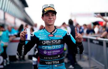 David Alonso se coronó campeón de Moto3 con cuatro carreras de anticipación. FOTO: Getty