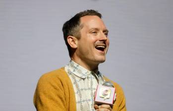 Elijah Wood, el recordado Frodo en El señor de los Anillos, estuvo compartiendo con fanáticos en Bogotá en la Comic Con. Era la primera vez que venía a un evento de este tipo en Suramérica. FOTO Colprensa