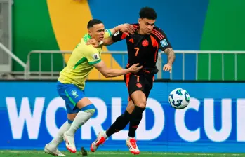 En la imagen se observa a Luis Díaz en el duelo de Colombia ante Brasil. FOTO GETTY