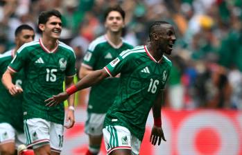 Julián Quiñones marcó el primer gol del Mundial, uno de los tantos con los que México venció 2-0 a Sudáfrica. FOTO AFP