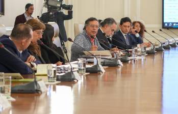 La gran ausente fue la vicepresidenta Francia Márquez que suele hacerse en esos encuentros enfrente del presidente Petro. Foto: Presidencia