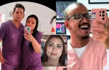 Estos son los tres administradores del centro estético ilegal Beauty Láser M.L., señalado por la desaparición de Yulixa Toloza tras un procedimiento estético en Bogotá. FOTO: Redes sociales.