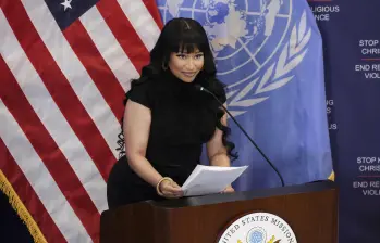 Nicki Minaj alerta en la ONU sobre la violencia que golpea a los cristianos en Nigeria