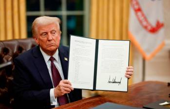Donald Trump se posesionó como presidente el pasado 20 de enero. FOTO Sacada de @WhiteHouse