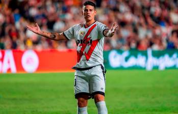 James acumula 85 minutos disputados con la camiseta de Rayo, repartidos en tres compromisos. FOTO: Getty