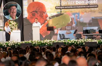 Haceb se despidió de su fundador José María Acevedo, quien falleció a sus 106 años. FOTO CORTESÍA Y EL COLOMBIANO. 