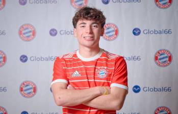 El futbolista colombiano Daniel Medina jugará, hasta el final de la temporada 2024-25, con el equipo sub-18 del Bayern Múnich de Alemania. Antes estuvo en la escuela Fútbol Paz de Cali, Valle del Cauca. FOTO cortesía