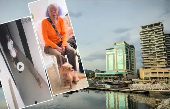 La última vez que vieron a Luz Estella Zapata Pérez, andaba con su mascota en Santa Marta. FOTOS: CORTESÍA.