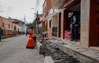 Imagen de referencia sobre mantenimientos viales en el municipio de La Ceja. FOTO: Cortesía.