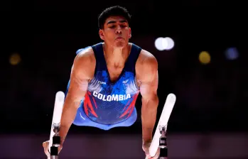 El gimnasta cucuteño Ángel Barajas es uno de los mejores del mundo en su especialidad. Este año ganó medalla de oro en la prueba de barra paralela en la Copa Mundo del deporte. Foto: Getty