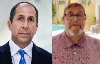 El contador Richard Kahn (izquierda) y su abogado Darren Indyke (derecha) son los custodios del patrimonio del empresario Jeffrey Epstein tras su muerte en 2019. FOTO: Getty Images/redes sociales.