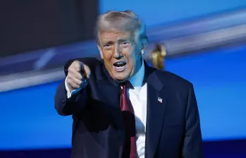 El presidente Donald Trump se ha referido en dos ocasiones a la destrucción de un muelle utilizado por supuestas embarcaciones cargadas de droga en Venezuela. Foto: Kevin Dietsch/Getty Images