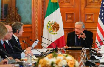 López Obrador aseguró que se lograron importantes acuerdos. “Ahora más que nunca es indispensable la política de buena vecindad”, dijo. FOTO: Tomada de X (antes Twitter) @lopezobrador_