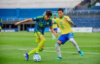Samuel Martínez sobresalió en el Sudamericano por su manejo de balón y liderazgo. Dio 3 asistencias. FOTO: FCF