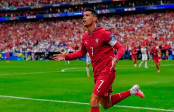Cristiano Ronaldo, la gran figura de su equipo en el triunfo contra Uzbekistán. Foto: X-GETTY