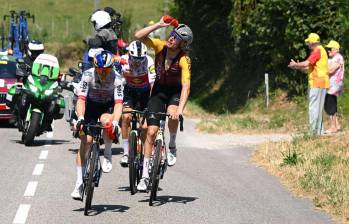 El Tour de Francia se corre bajo casi 40 °C y aumenta el riesgo de golpes de calor. Foto: Getty