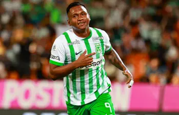 El delantero cordobés Alfredo Morelos es uno de los goleadores de Atlético Nacional en lo que va del segundo semestre del 2025. FOTO: Manuel Saldarriaga
