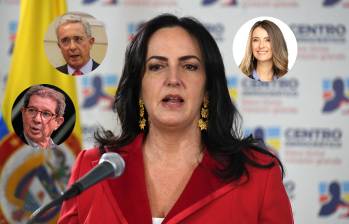 María Fernada Cabal, Paloma Valencia, Álvaro Uribe Vélez y José Félix Lafaurie. Fotos: AFP | Cortesía