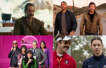 Cien años de soledad, Linternas, Betty La Fea: Más fea que nunca y Ted Lasso son algunas de las series que se estrenarán en agosto de 2026. FOTO: Cortesía Netflix, HBO Max, Prime Video y Apple TV.