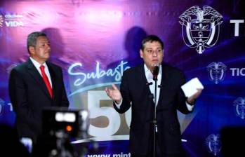 El ministro TIC, Mauricio Lizcano, encabezó el inicio de la subasta 5G en Colombia este miércoles 20 de diciembre. FOTO MINTIC