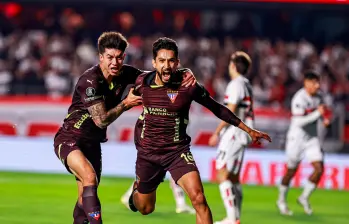 El futbolista Jeison Medina, de 30 años, fue la gran figura de Liga de Quito para su paso a semifinales de la Libertadores. Foto: tomada del x de @Libertadores