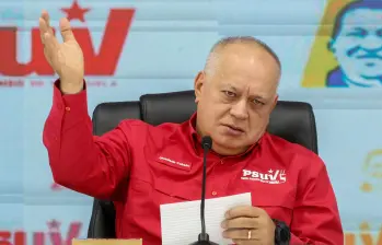 Diosdado Cabello actualmente se sigue desempeñando como ministro del Interior en Venezuela. Foto: AFP. 