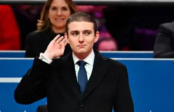 Amenazaron de muerte a Barron Trump, hijo menor del presidente Donald Trump. FOTO: GETTY 