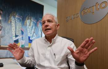 El gerente general del Grupo Éxito, Carlos Mario Giraldo, dejará su cargo el próximo 30 de junio. Foto: Manuel Saldarriaga 