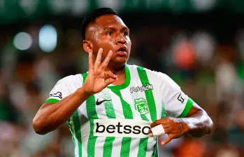 Alfredo Morelos, uno de los mejores jugadores de Nacional en el presente año. FOTO: Manuel Saldarriaga