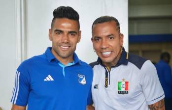 Falcao García y Dayro Moreno son los dos referentes en ataque de Millonarios y Once Caldas. FOTO: Tomada de Instagram Once Caldas