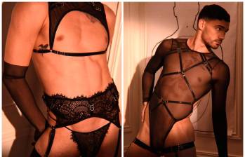 La lencería son prendas que por lo general fueron pensadas para el cuerpo femenino, pero ahora con BabyBoy Lingerie también entraron al clóset de los cuerpos masculinos. FOTO CORTESÍA