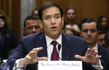 Marco Rubio difundió un mensaje en video dirigido este miércoles al pueblo cubano. FOTO; Chip Somodevilla/Getty Images