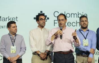 El vicepresidente, José Manuel Restrepo, en el Latam Fintech 2026. FOTO: Cortesía Colombia Fintech.