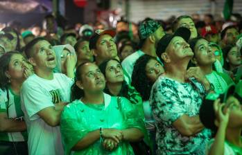 Pantallas gigantes para ver fútbol en Medellín. FOTO: EL COLOMBIANO