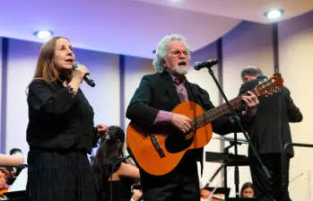 Ana y Jaime Valencia conformaron uno de los grupos más conocidos de la canción social en Colombia. Aunque llevan varios años sin sacar nueva música, suelen presentarse en conciertos colectivos. FOTO cortesía carlos lema