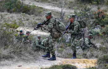 Imagen de referencia de miembros del Ejército en el Norte de Antioquia. Foto: Manuel Saldarriaga Quintero