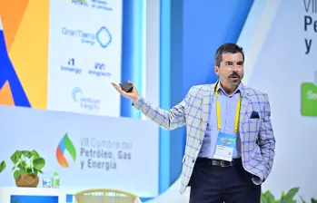 Orlando Velandia, presidente de la Agencia Nacional de Hidrocarburos (ANH), durante la VIII Cumbre de Petróleo, Gas y Energía. Foto: Cortesía 