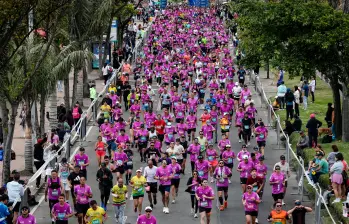 Fueron más de 42.000 personas las que participaron en la Media Maratón de Bogotá. FOTO: Colprensa
