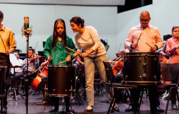 El programa Soy Músico de la Orquesta Filarmónica de Medellín se estrenó hace nueve años. Foto cortesía Filarmed. 