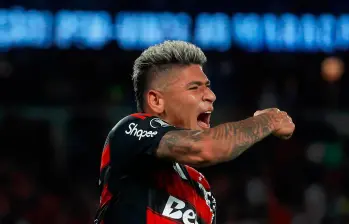 Jorge Carrascal busca el título de la Libertadores este sábado con Flamengo. FOTO CONMEBOL