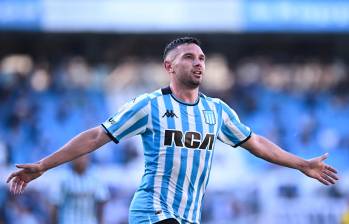 Adrián Emmanuel Martínez también es el máximo artillero de la “Academia” hoy por hoy en el torneo argentino con siete goles. FOTO: GETTY