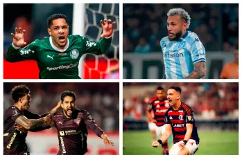 En la imagen aparecen los cuatro semifinalistas de la Copa Libertadores. FOTOS CONMEBOL 