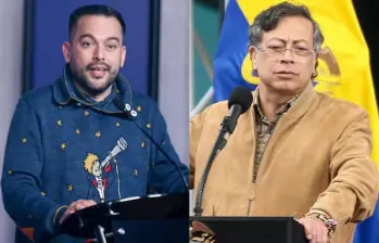 Edwin Palma, ministro de Minas y Energía; y Gustavo Petro, presidente de Colombia. FOTO: Presidencia.