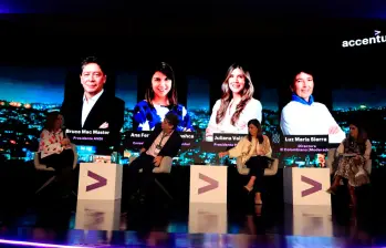 Presidentes de los principales grupos financieros del país debatieron sobre tecnología, confianza y desarrollo en el marco del lanzamiento de The Reinvention Community. FOTO: JULIO C. HERRERA